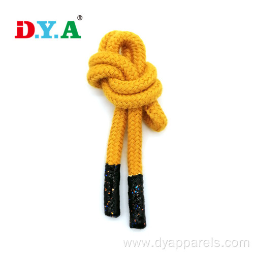 5mm Silicone Tip Color Cotton Braided Rope